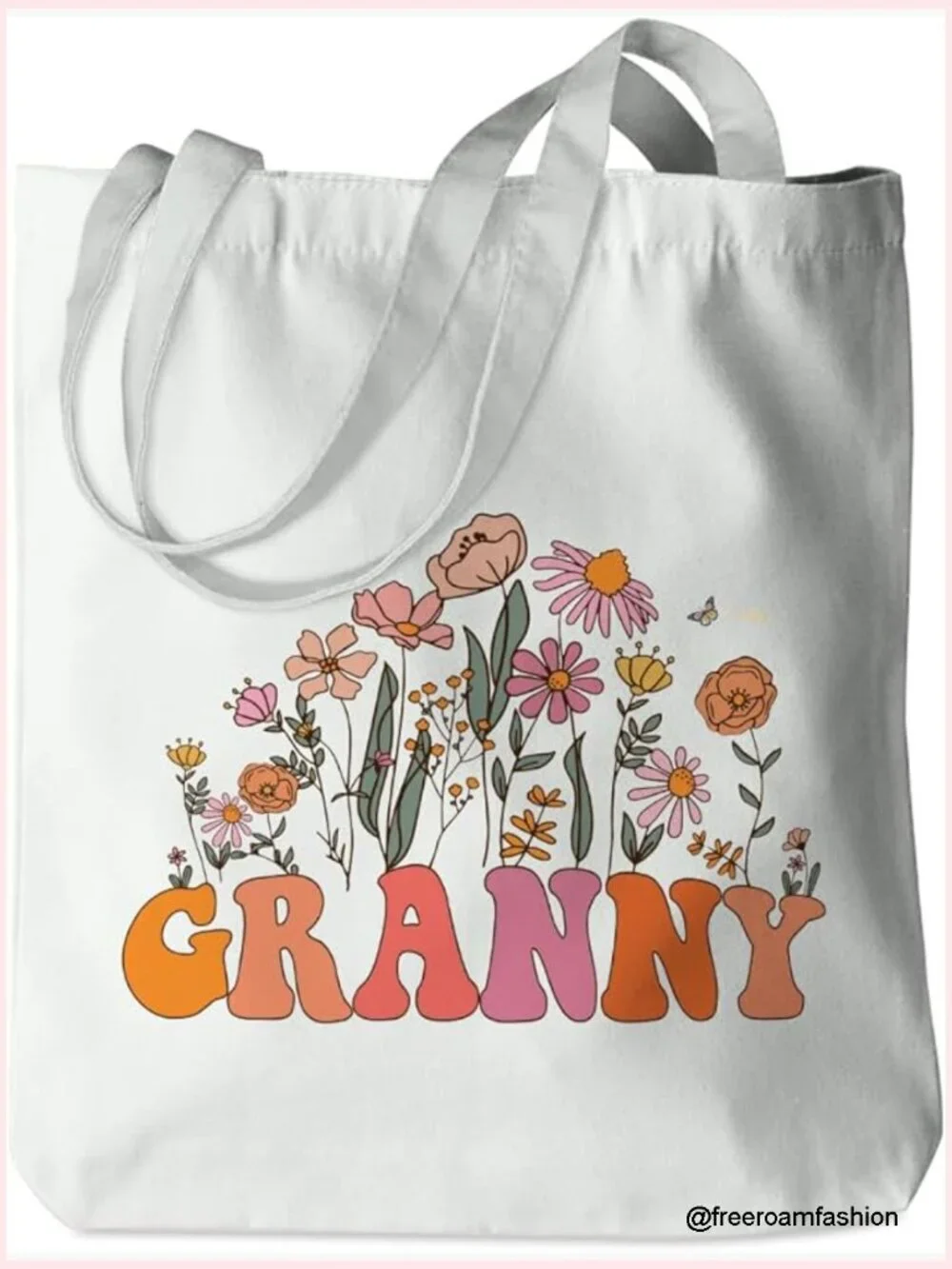 Cotton Tote Bag Reusable Grocery Shopping Beach Bag 13.8x15.7 Inches